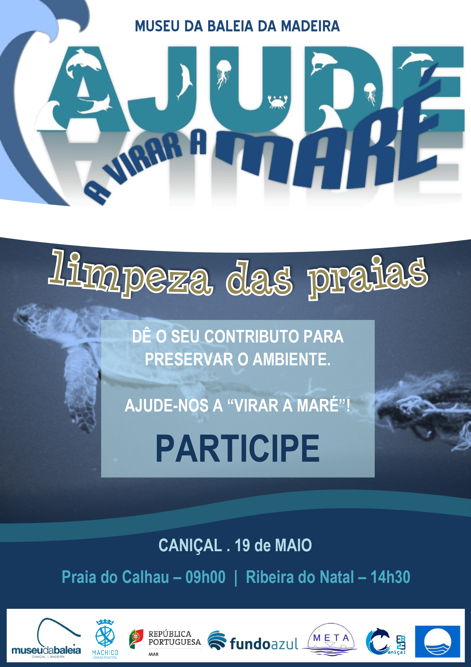 Cartaz limpeza de praia Maio 2021