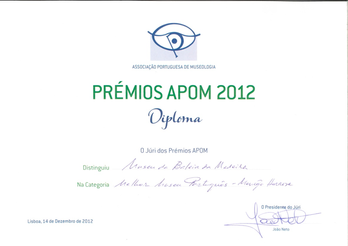 Prémios APOM 2012 - Diploma